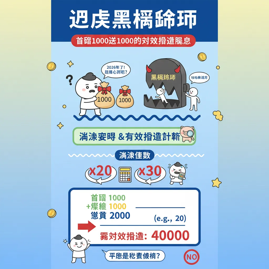 避開黑網陷阱：首儲1000送1000的有效投注眉角